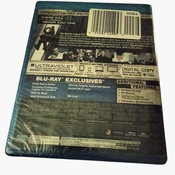 The Bourne Legacy Blu-Ray DVD Digital Copy Combo Pack New Sealed - Picture 3 of 3